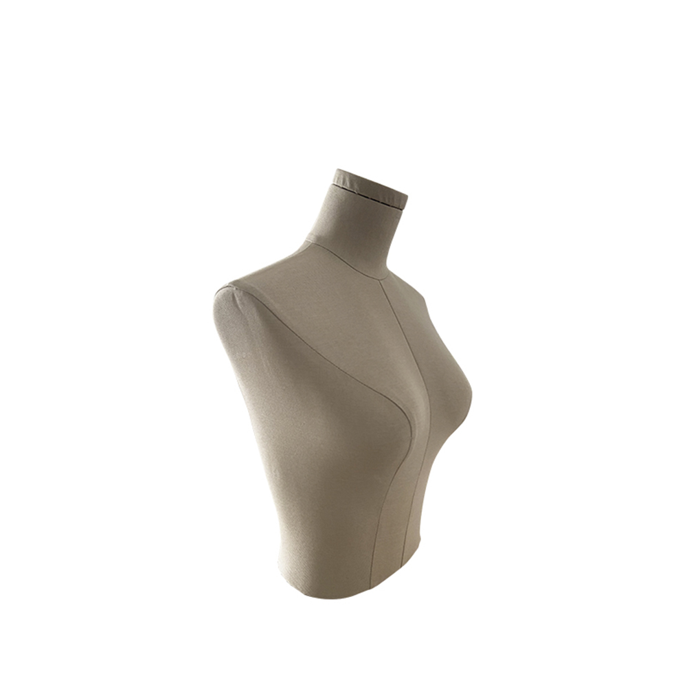 Манекен Бюст женский в ткани famale-bust-2-light-brown
