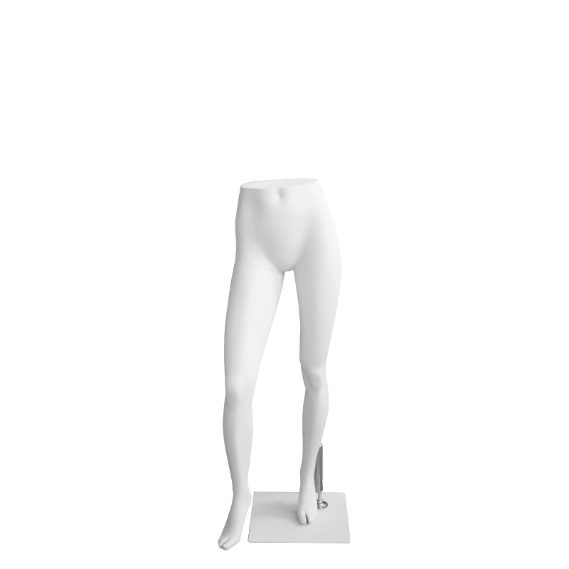 Ноги женские на металлической подставке Female legs-1-matt 9010 Ral with square metal base