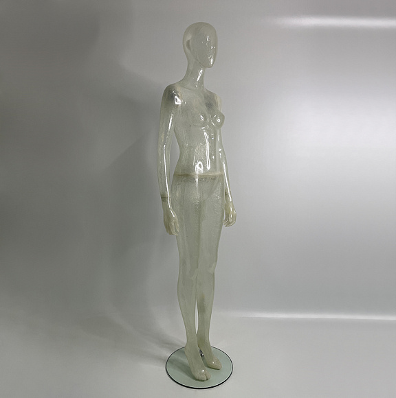 Манекен женский прозрачный для съемки FSF-10-ALEXA-half transparent HG001