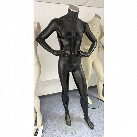Манекен мужской CFWHM-076 with neck cover #14, color no#A-01,skin 527 (Выставочный образец)