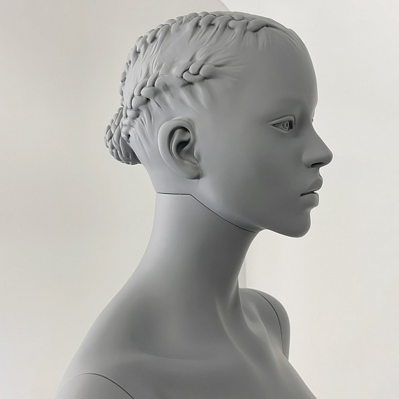 Манекен женский с гантелями CFF-3Y-KAYH-H-PANTONE COOL GRAY 8C