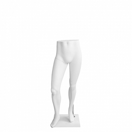 Ноги мужские на металлической подставке Male legs-matt 9010 Ral with square metal base