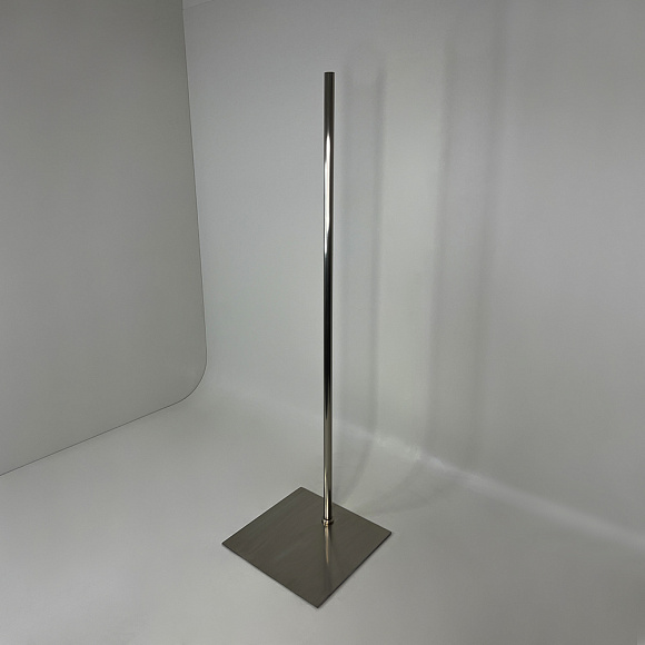 Подставка Metal base SQUARE off centre - brushed satin chrome