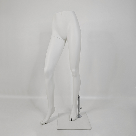 Ноги женские (выставочный образец FEMALE LEGS-1-MATT 9010 RAL WITH SQUARE METAL BASE)
