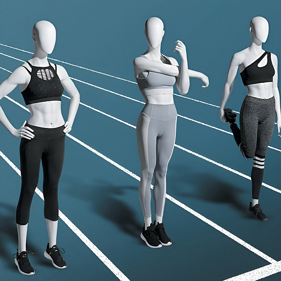 Женские манекены спортивные Crossfit female