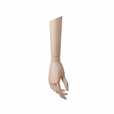 Пара мужских деревянных рук WOODEN ARM-M-WD-LOTUS-RAW