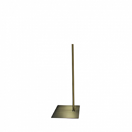 Подставка для торса 1000 мм Латунь SQUARE-L-OFF CENTRE-brushed antigue brass