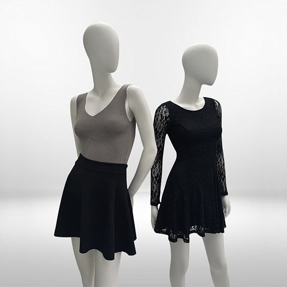 Женские абстрактные манекены Fashion Female Oval