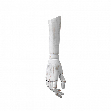 Пара мужских деревянных рук WOODEN-ARM-M-WD-ANTIQUE-WHITE